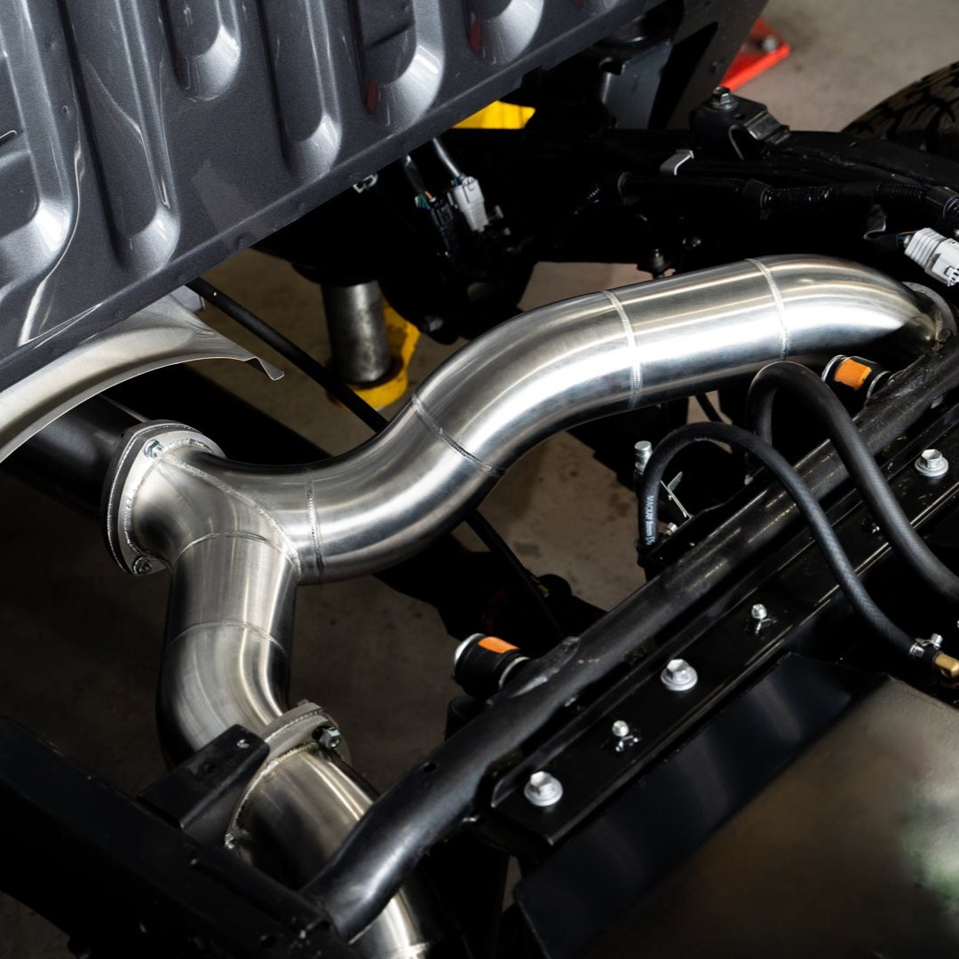 twin exhaust stainless 