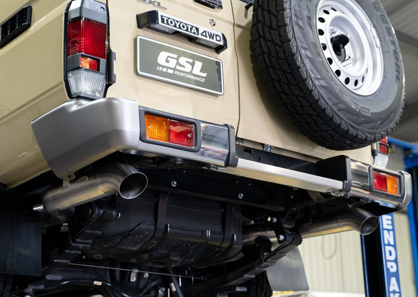 Landcruiser Troopy 78 Series Twin 4" Stainless Exhaust System