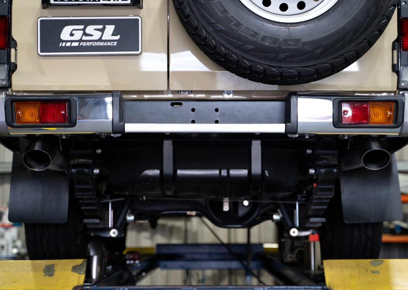 Landcruiser troopy exhaust stainless steel