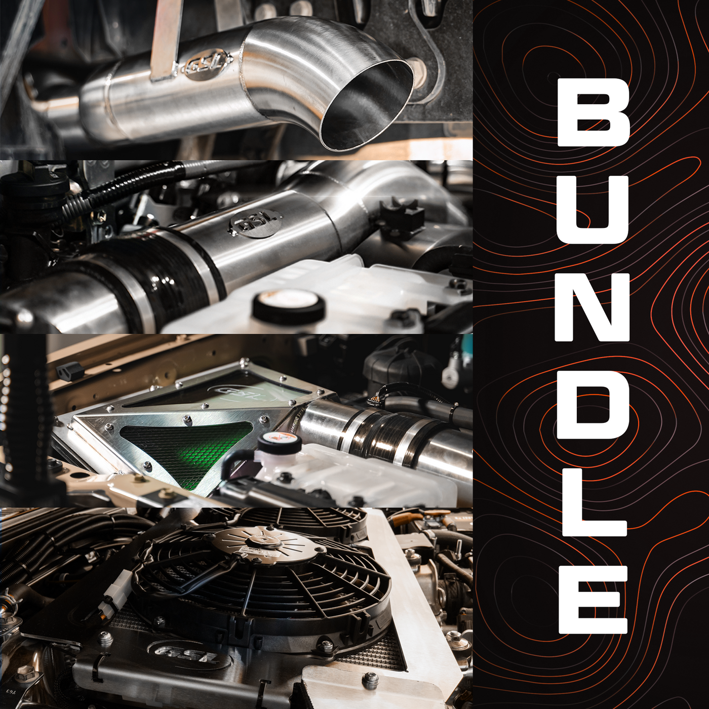 ULTIMATE SINGLE BUNDLE: Landcruiser 79 series Single Exhaust, Airbox, Thermo Fan Kit, Intake & Unifilter