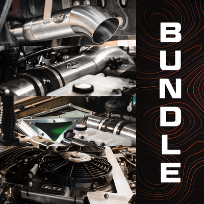 ULTIMATE SINGLE BUNDLE: Landcruiser 79 series Single Exhaust, Airbox, Thermo Fan Kit, Intake & Unifilter