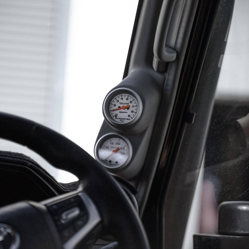 SAAS SGP1209 Dual Gauge Pillar Pod For Toyota Landcruiser 75 Series - Holds Two 52mm Gauges
